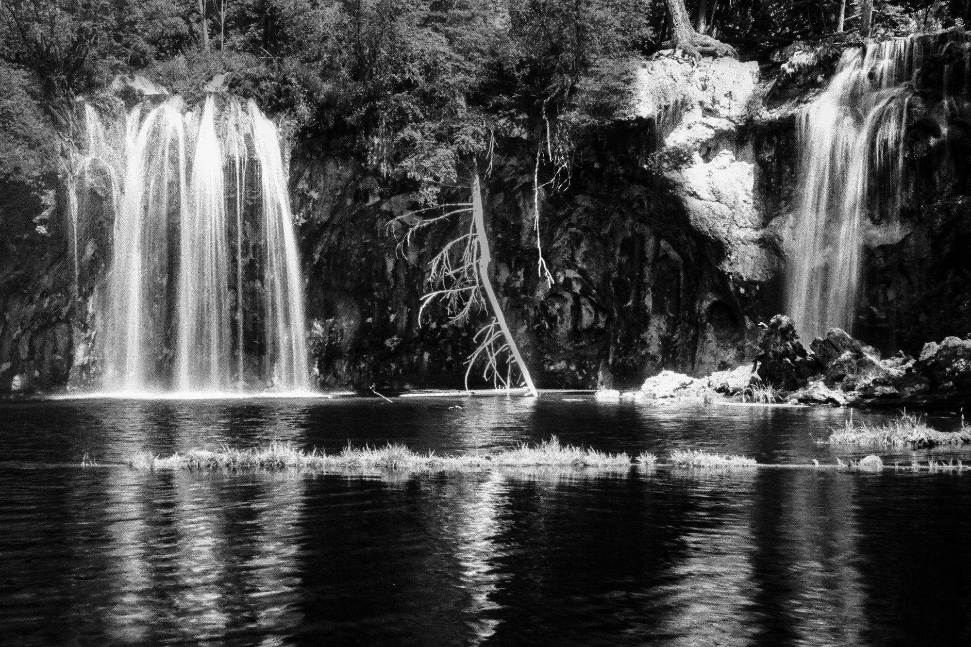 Five frames from Hanging Lake