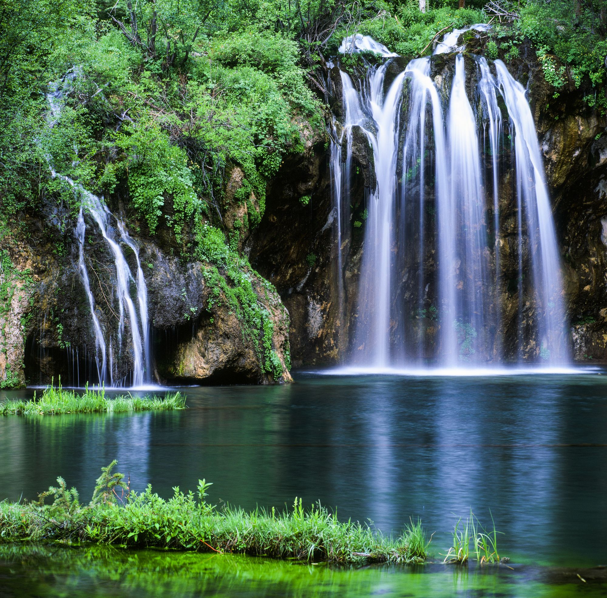 Five frames from Hanging Lake