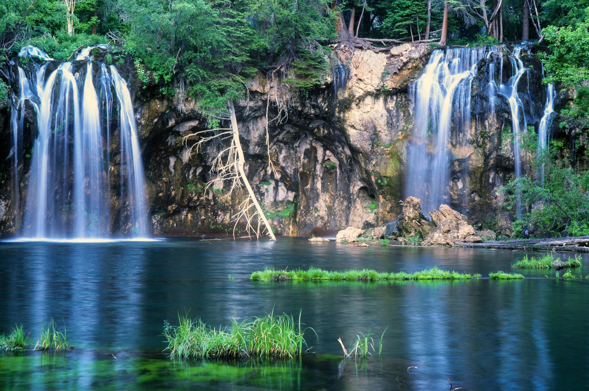 Five frames from Hanging Lake